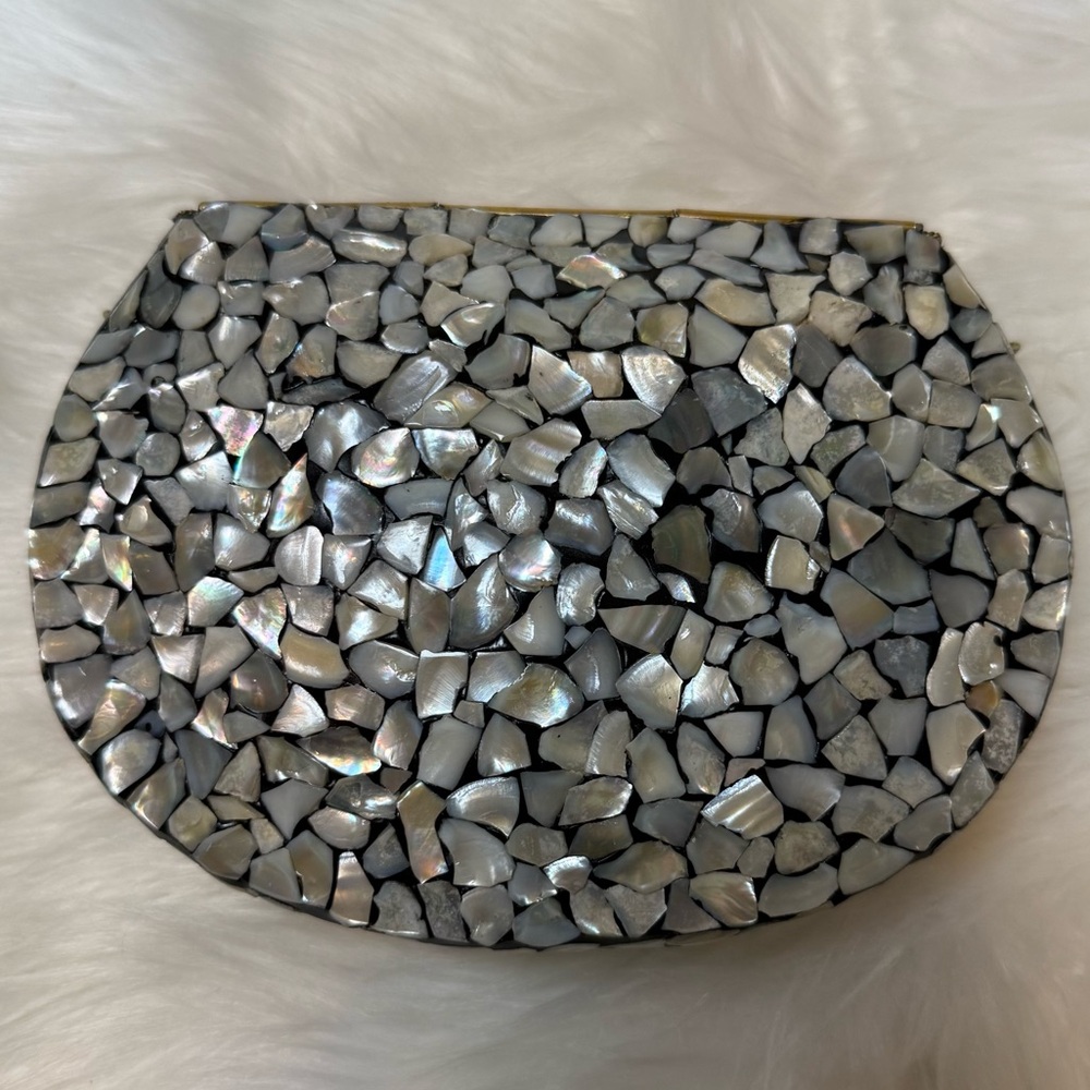 RAMLA Handmade Mosaic Clutch Shoulder Bag - Picture 2 of 9